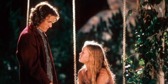 Heath Ledger And Julia Stiles In '10 Things I Hate About You'
